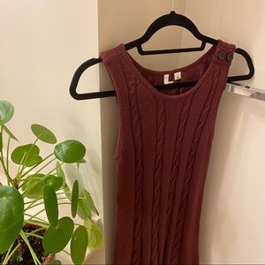 NWOT Nordstrom sleeveless maroon sweater dress